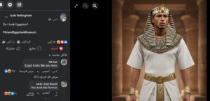 بيلينغهام يفاجئ المصريين بمشاركته في تريند الزي الفرعوني