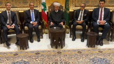 وزير الخارجية يلتقي مفتي الجمهورية اللبنانية