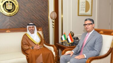 الدكتور شريف فاروق وزير التموين والتجارة الداخلية يستقبل السفير حمد الزعابى سفير دولة الإمارات العربية المتحدة 3 الدكتور شريف فاروق وزير التموين والتجارة الداخلية يستقبل السفير حمد الزعابى سفير دولة الإمارات العربية المتحدة