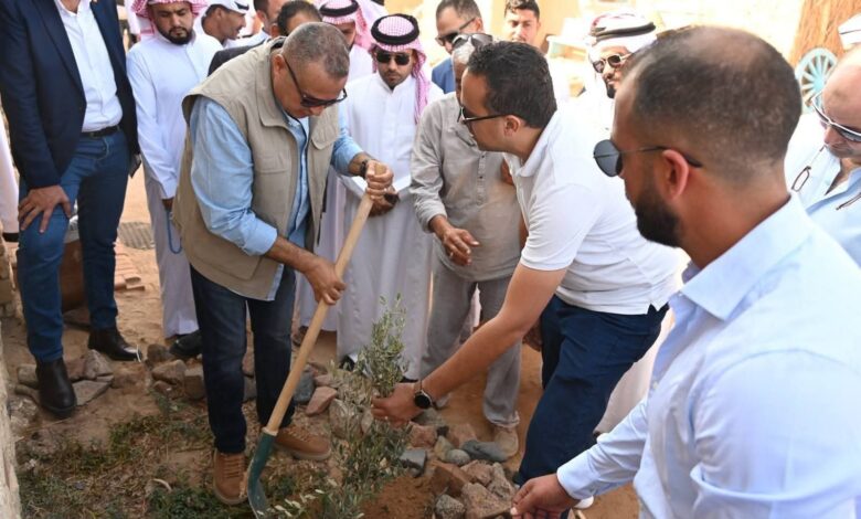 محافظ جنوب سيناء يتفقد مشروعات التنمية الزراعية البيئية في نويبع ويزرع شجرة زيتون رمزًا للسلام 1 محافظ جنوب سيناء يتفقد مشروعات التنمية الزراعية البيئية في نويبع ويزرع شجرة زيتون رمزًا للسلام