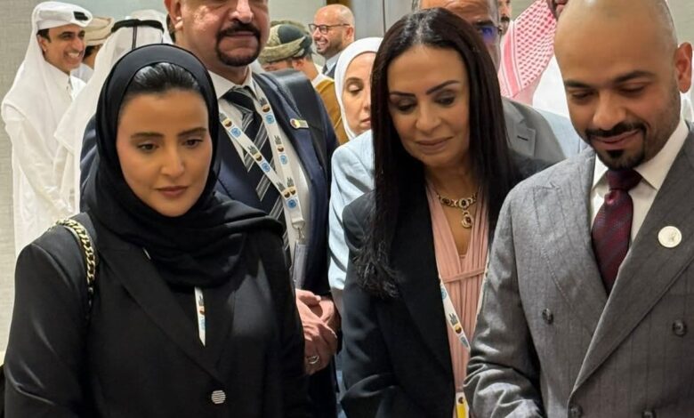 وزيرة التضامن الاجتماعي تفتتح فعاليات المعرض العربي للأسر المنتجة على هامش الحدث العربي بالدوحة 