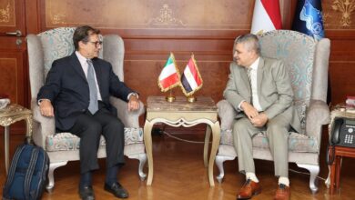 الفريق أسامة ربيع يلتقى المبعوث الإيطالى لمشروع لبحث سبل التعاون المشترك 5 الفريق أسامة ربيع يلتقى المبعوث الإيطالى لمشروع لبحث سبل التعاون المشترك