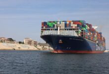 الخط الملاحى CMA CGM يعدل مسار سفينة حاويات عملاقة أخرى بقناة السويس