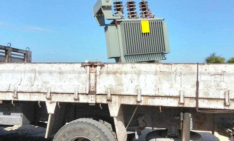 تركيب محول كهرباء جديد لدعم قريه الميدان التابعة لمركز ومدينة العريش