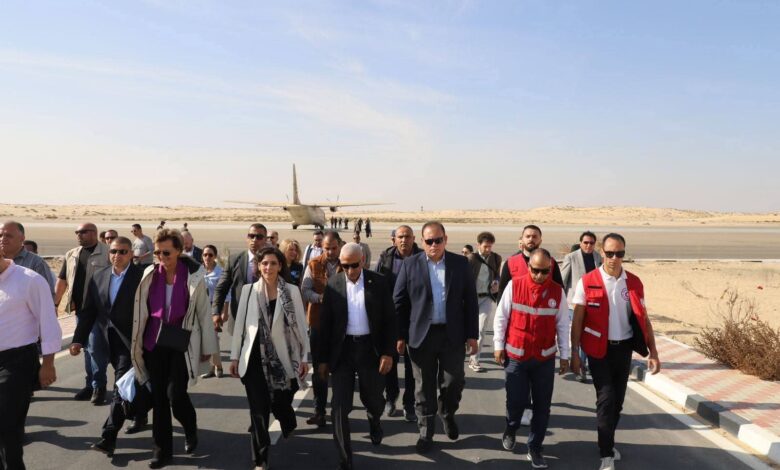 المفوضة الأوروبية تزور شمال سيناء لمتابعة جهود الإغاثة لغزة 1 المفوضة الأوروبية تزور شمال سيناء لمتابعة جهود الإغاثة لغزة