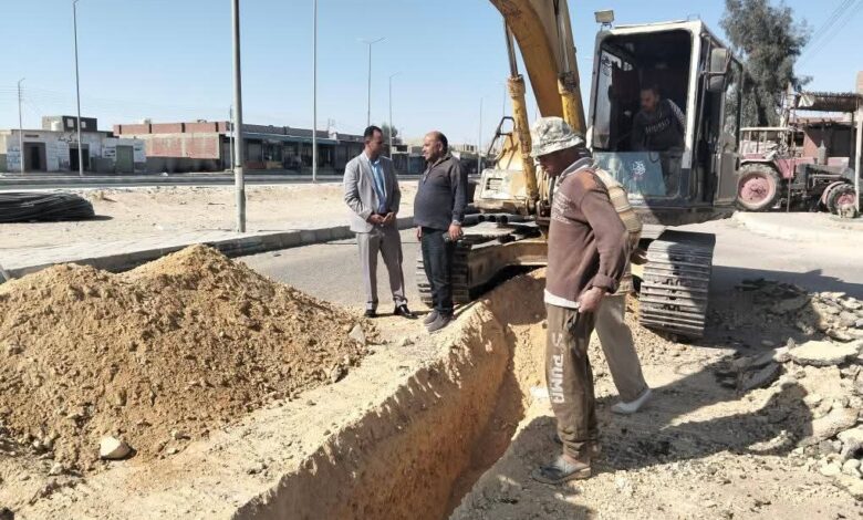 المغربى: يتابع تنفيذ أهم مشروعات البنية الأساسية بنخل