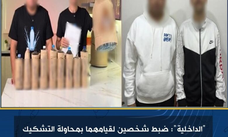 الداخلية : ضبط شخصين لقيامهما بمحاولة التشكيك فى سلامة المنتجات الغذائية