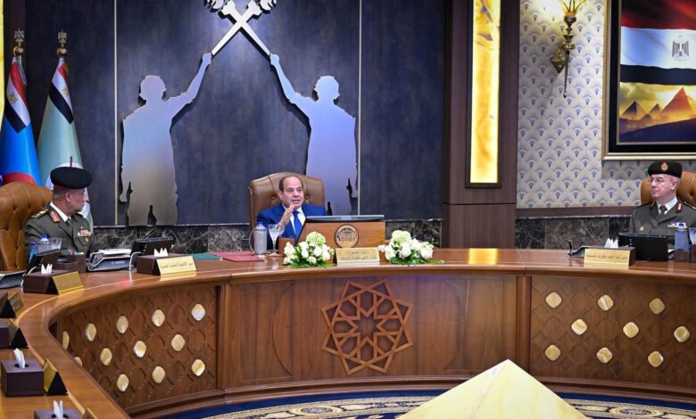 الرئيس السيسى يشهد كشف الهيئة للطلبة المتقدمين للكليات العسكرية