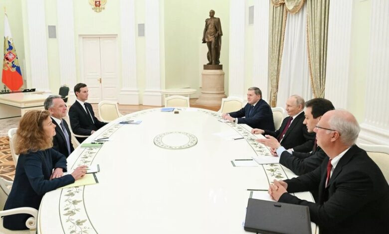 الرئيس الروسي يعلق مازحا على مدة لقائه بويتكوف وكوشنر استغرق 5 ساعات