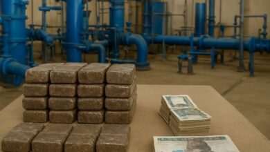 ضبط 62 طربة حشيش و140 ألف جنيه داخل محطة مياه الشرب بسمنود