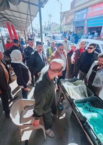 حملة مكبرة لرفع الإشغالات بكفر سعد لإعادة الانضباط لشوارع المدينة