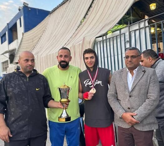 لاعب بني سويف "مروان محمد " يحرز ذهبية الجمهورية في الملاكمة