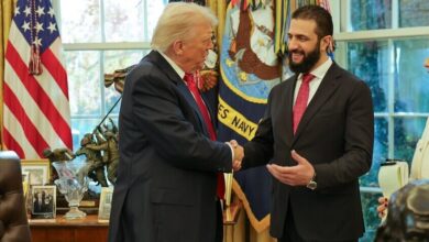 الرئيس السوري يبعث ببرقية تعزية إلى ترامب