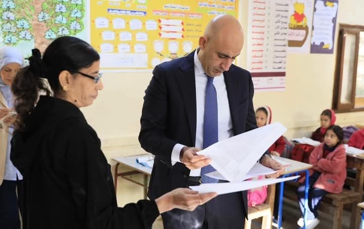وزير التربية والتعليم يفاجئ مدارس البدرشين والصف بالجيزة لمتابعة انضباط سير العملية التعليمية 