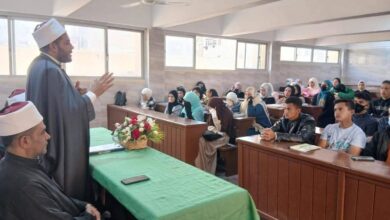 مديرية الأوقاف تنظم ندوة توعوية لطلاب المعهد العالي بالعريش حول أهمية توقير كبار السن