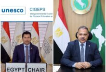 محافظ الشرقية يهنئ وزير الشباب والرياضة لفوزه بمنصب رئيس اللجنة الحكومية الدولية باليونسكو