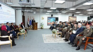 وزير الدفاع يشهد مناقشة البحث الرئيسي للأكاديمية العسكرية للدراسات العليا والإستراتيجية