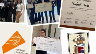 طلاب هندسة القاهرة يحصدون المركزين الأول والرابع في هاكاثون المتحف المصري الكبير 1 طلاب هندسة القاهرة يحصدون المركزين الأول والرابع في هاكاثون المتحف المصري الكبير