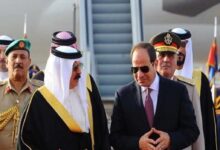 السيسى وملك البحرين يؤكدان رفض التهجير وتمسكهما بحقوق الشعب الفلسطينى