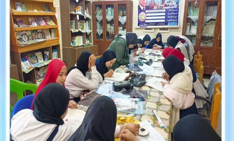 الشباب والرياضة تنظم ورشة فن الرسم على القماش ضمن مبادرة "حرفتك مهنتك" بالدقهلية