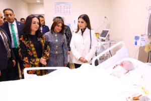 وزيرة التضامن تتفقد مستشفى أهل مصر لعلاج الحروق بحضور هبه السويدي والفنانة ماجدة الرومي