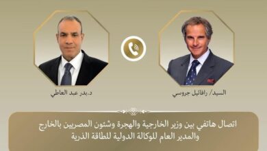اتصال هاتفي بين وزير الخارجية والمدير العام للوكالة الدولية للطاقة الذرية