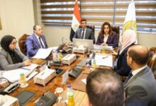 وزيرا التنمية المحلية والبيئة والصناعة يبحثان مع رئيس هيئة تنمية الصعيد